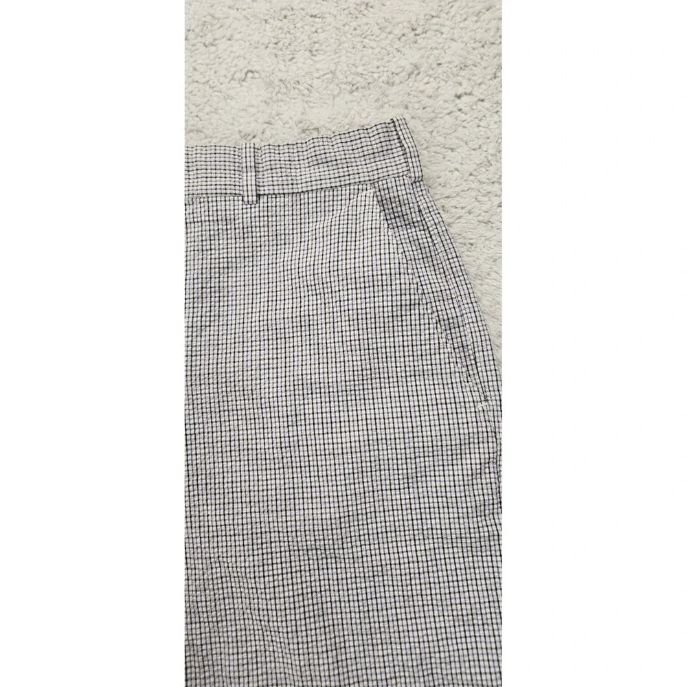 Peter Millar Mens Size‎ 34 Gray Purple Seersucker Featherweight Golf Shorts 9 In